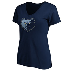 NBA - Ja Morant Memphis Grizzlies Women's Playmaker Name & Number V-Neck T-Shirt - Navy