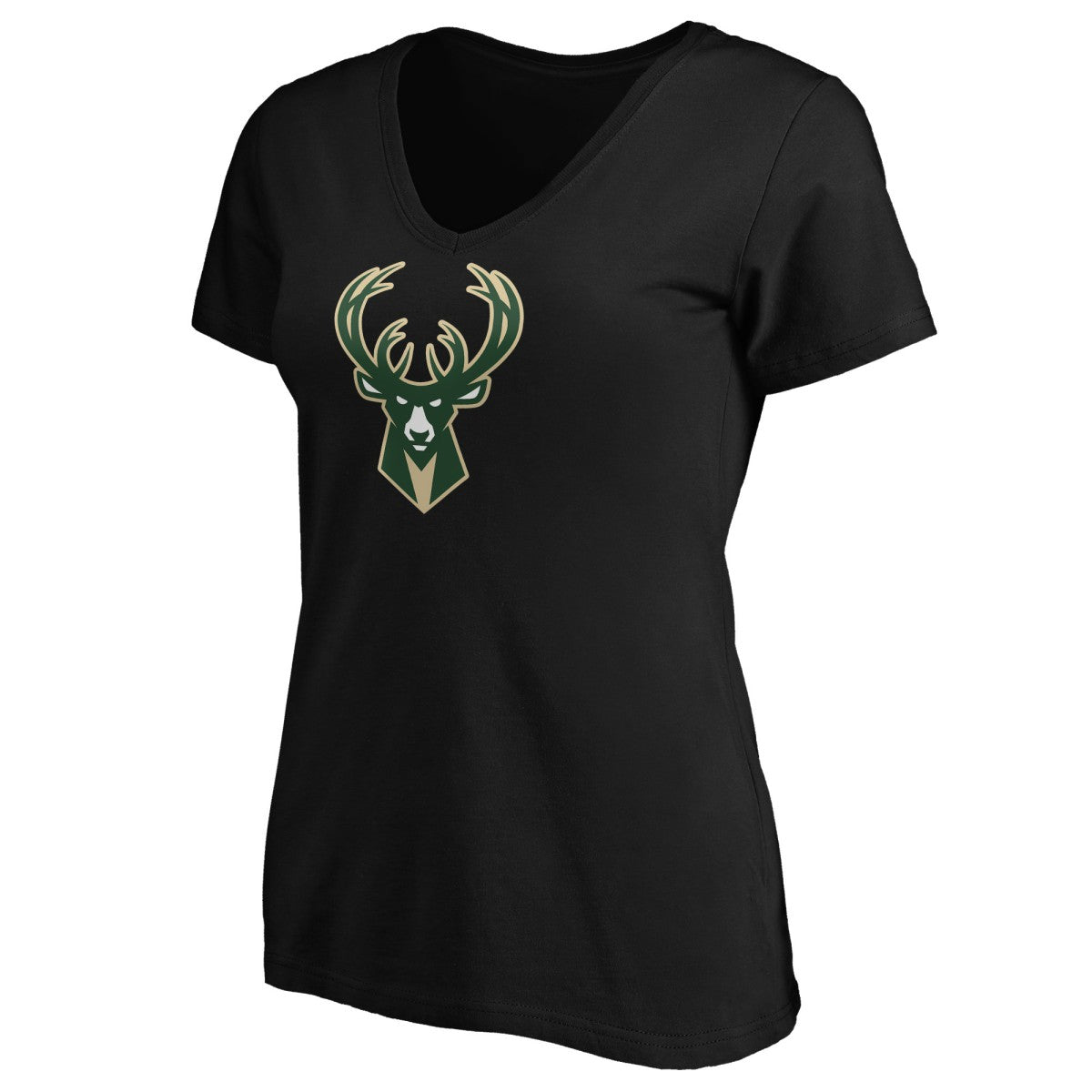 NBA - Giannis Antetokounmpo Milwaukee Bucks Women's Playmaker Name & Number V-Neck T-Shirt - Black