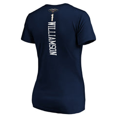 NBA - Zion Williamson New Orleans Pelicans Women's Playmaker Name & Number V-Neck T-Shirt - Navy