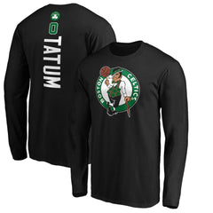 NBA - Jayson Tatum Boston Celtics Playmaker Name & Number Long Sleeve T-Shirt - Black