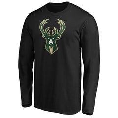 NBA - Giannis Antetokounmpo Milwaukee Bucks Playmaker Name & Number Long Sleeve T-Shirt - Black