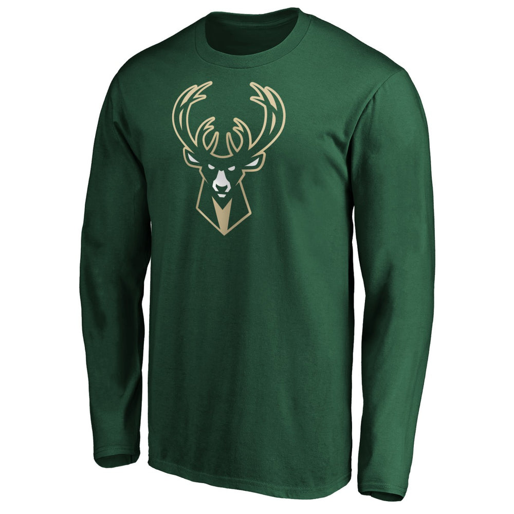 NBA - Giannis Antetokounmpo Milwaukee Bucks Playmaker Name & Number Long Sleeve T-Shirt - Hunter Green