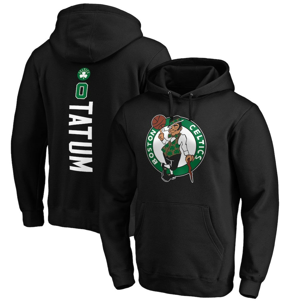 NBA - Jayson Tatum Boston Celtics Playmaker Name & Number Pullover Hoodie - Black