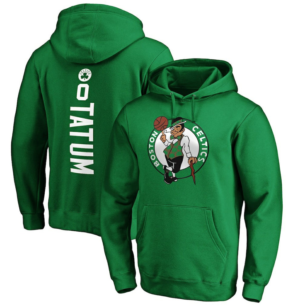 NBA - Jayson Tatum Boston Celtics Playmaker Name & Number Pullover Hoodie - Kelly Green