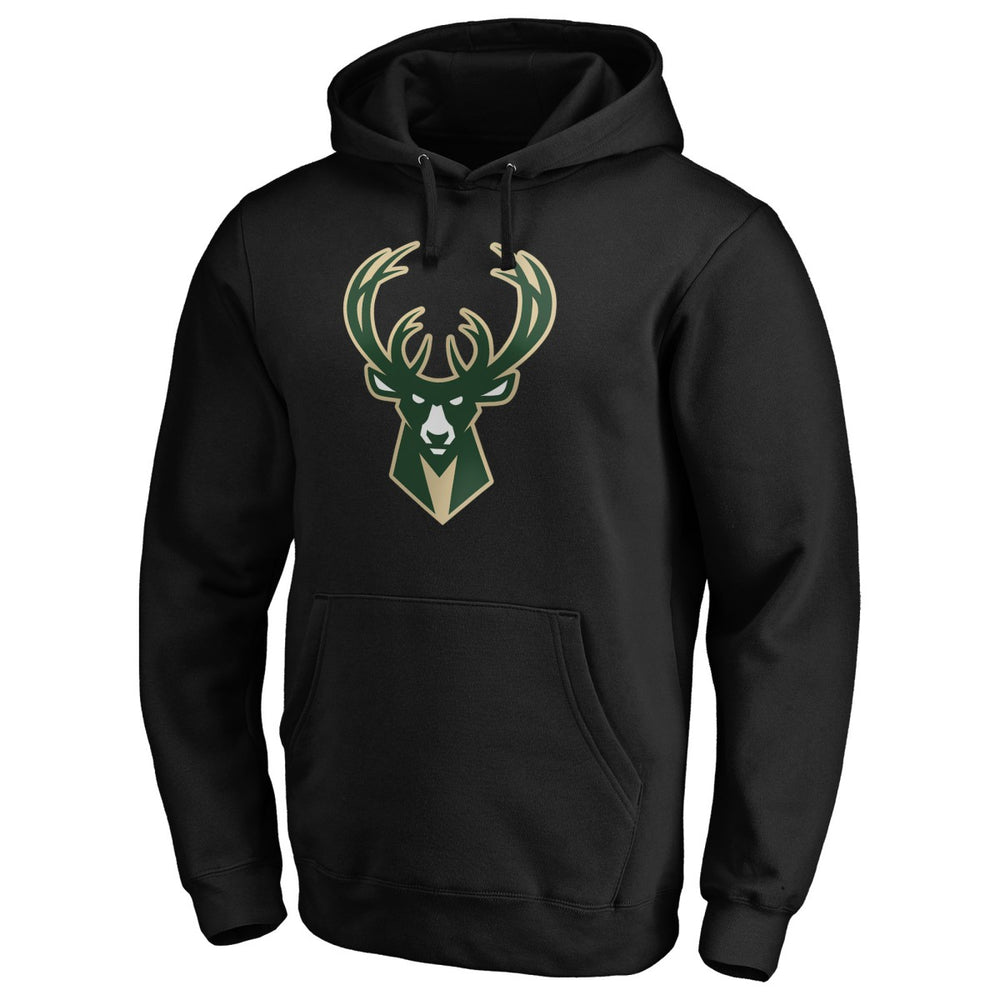 NBA - Giannis Antetokounmpo Milwaukee Bucks Playmaker Name & Number Pullover Hoodie - Black