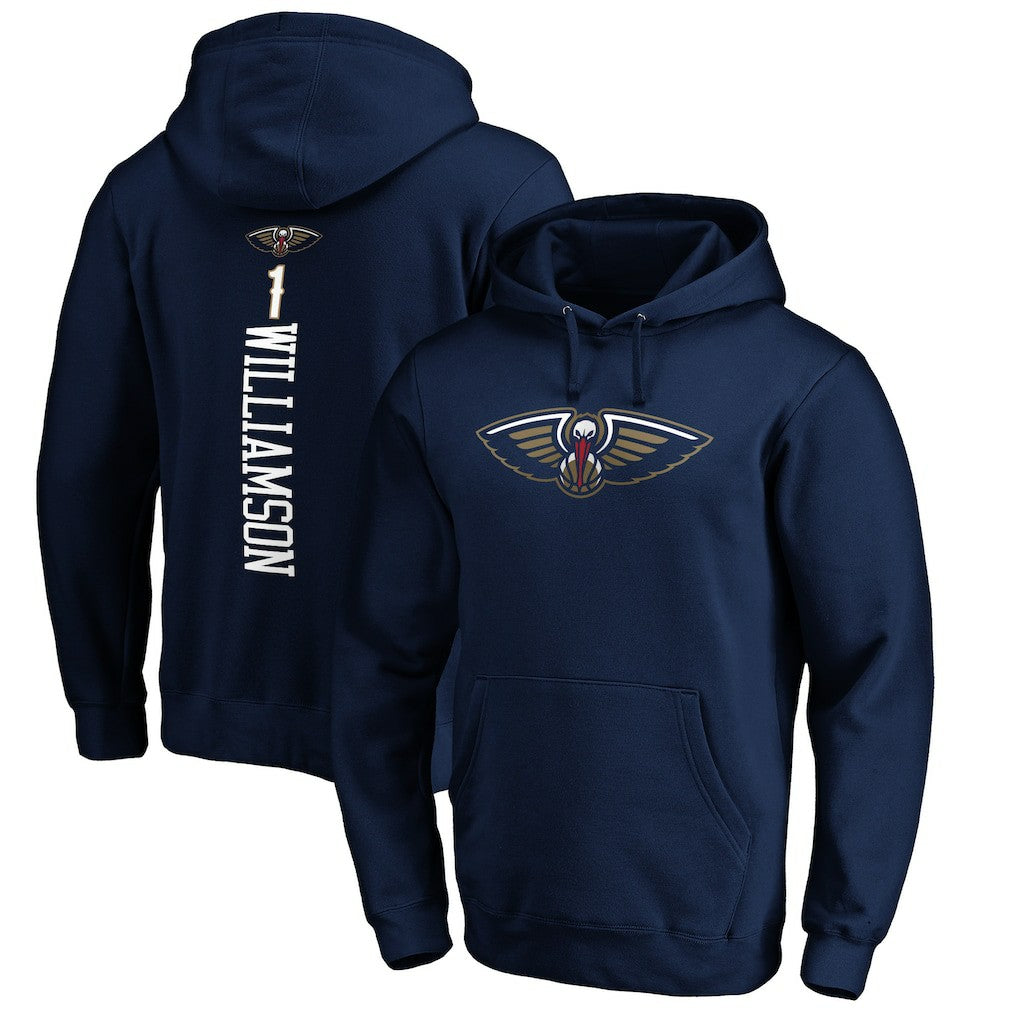 NBA - Zion Williamson New Orleans Pelicans Playmaker Name & Number Pullover Hoodie - Navy
