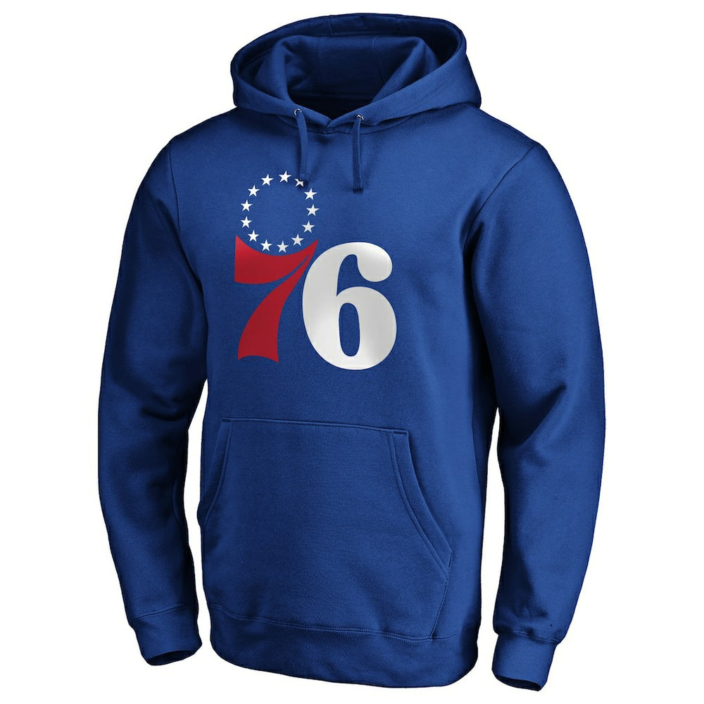 NBA - Joel Embiid Philadelphia 76ers Playmaker Name & Number Pullover Hoodie - Royal