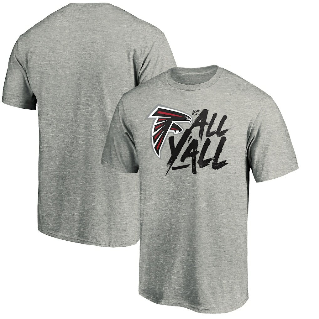 Atlanta Falcons Falcons vs. All Y'all T-Shirt Heather Gray - NFL