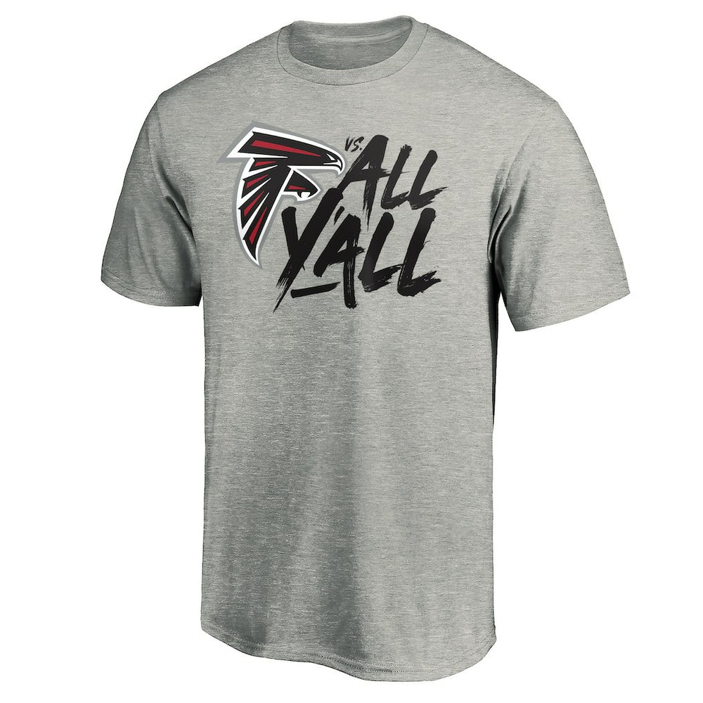 Atlanta Falcons Falcons vs. All Y'all T-Shirt Heather Gray - NFL