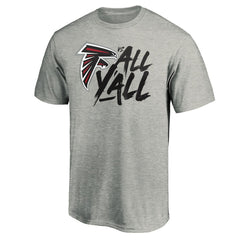 Atlanta Falcons Falcons vs. All Y'all T-Shirt Heather Gray - NFL