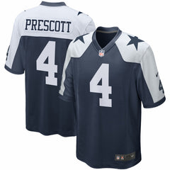 Dak Prescott Dallas Cowboys Alternate Game Team Jersey Navy - Nike