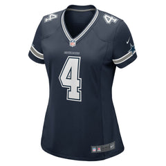 Dak Prescott Dallas Cowboys Women's Game Team Jersey Navy - Nike
