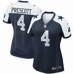 Dak Prescott Dallas Cowboys Women's Alternate Game Team Jersey Navy - Nike