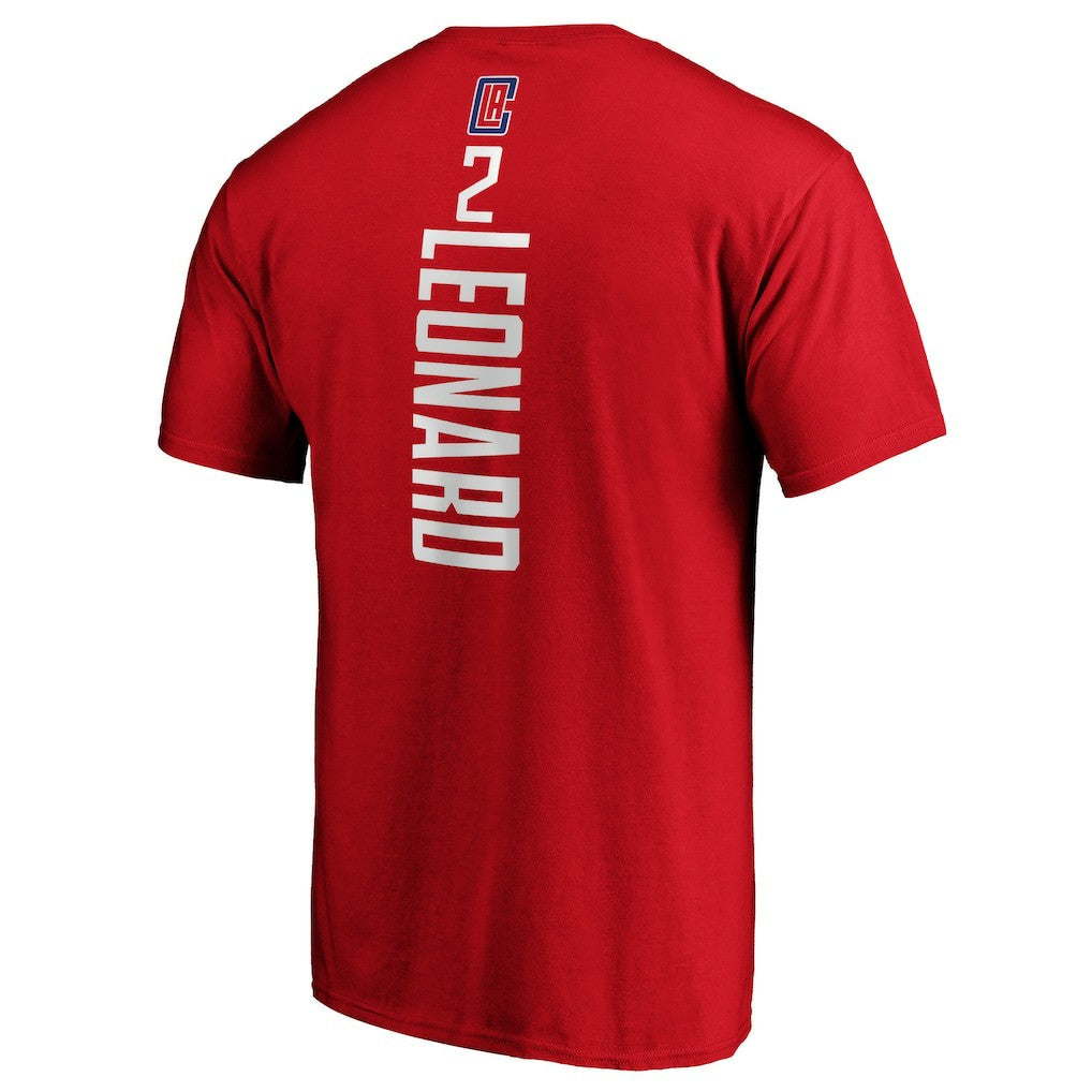 Fanatics - Kawhi Leonard LA Clippers Team Playmaker Name & Number T-Shirt - Red