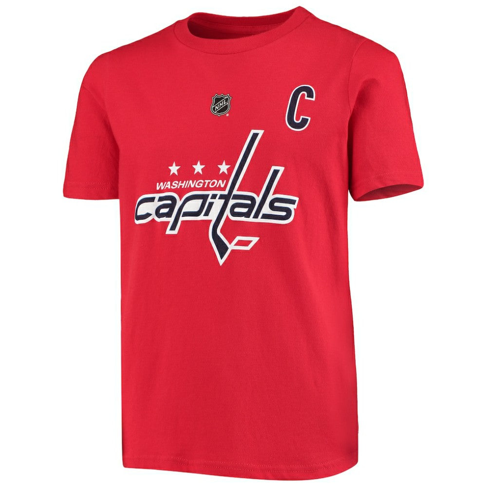 Alexander Ovechkin Washington Capitals Youth Player Name & Number T-Shirt Red