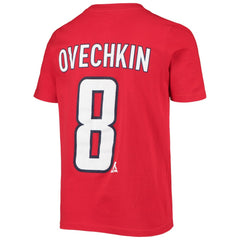 Alexander Ovechkin Washington Capitals Youth Player Name & Number T-Shirt Red
