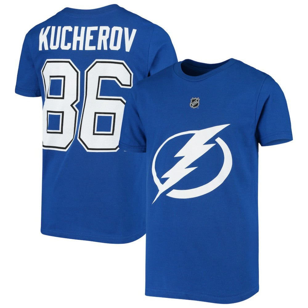 Nikita Kucherov Tampa Bay Lightning - Youth Player Name & Number T-Shirt Royal