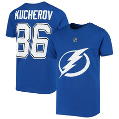 Nikita Kucherov Tampa Bay Lightning - Youth Player Name & Number T-Shirt Royal