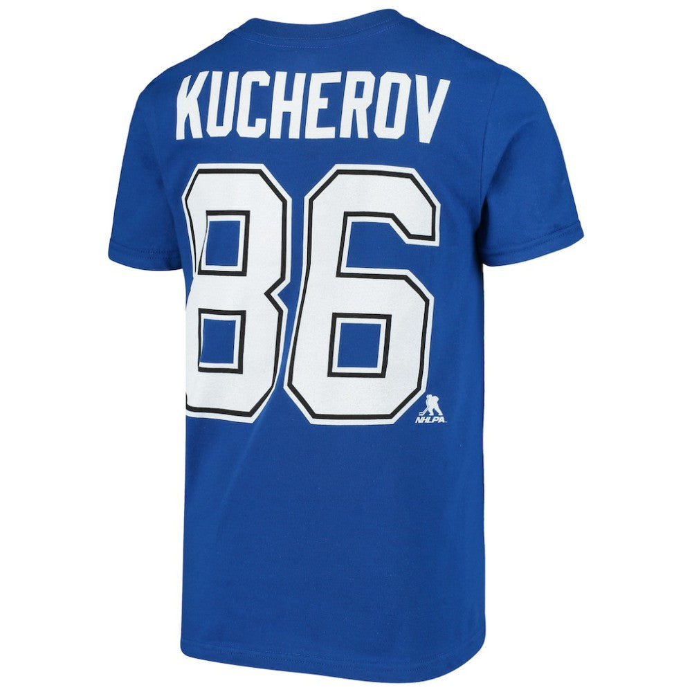 Nikita Kucherov Tampa Bay Lightning - Youth Player Name & Number T-Shirt Royal