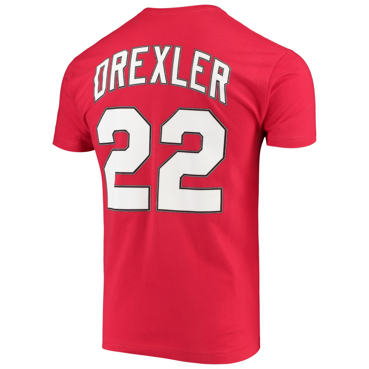 Mitchell & Ness - Clyde Drexler Portland Trail Blazers Hardwood Classics Player Name & Number T-Shirt - Red