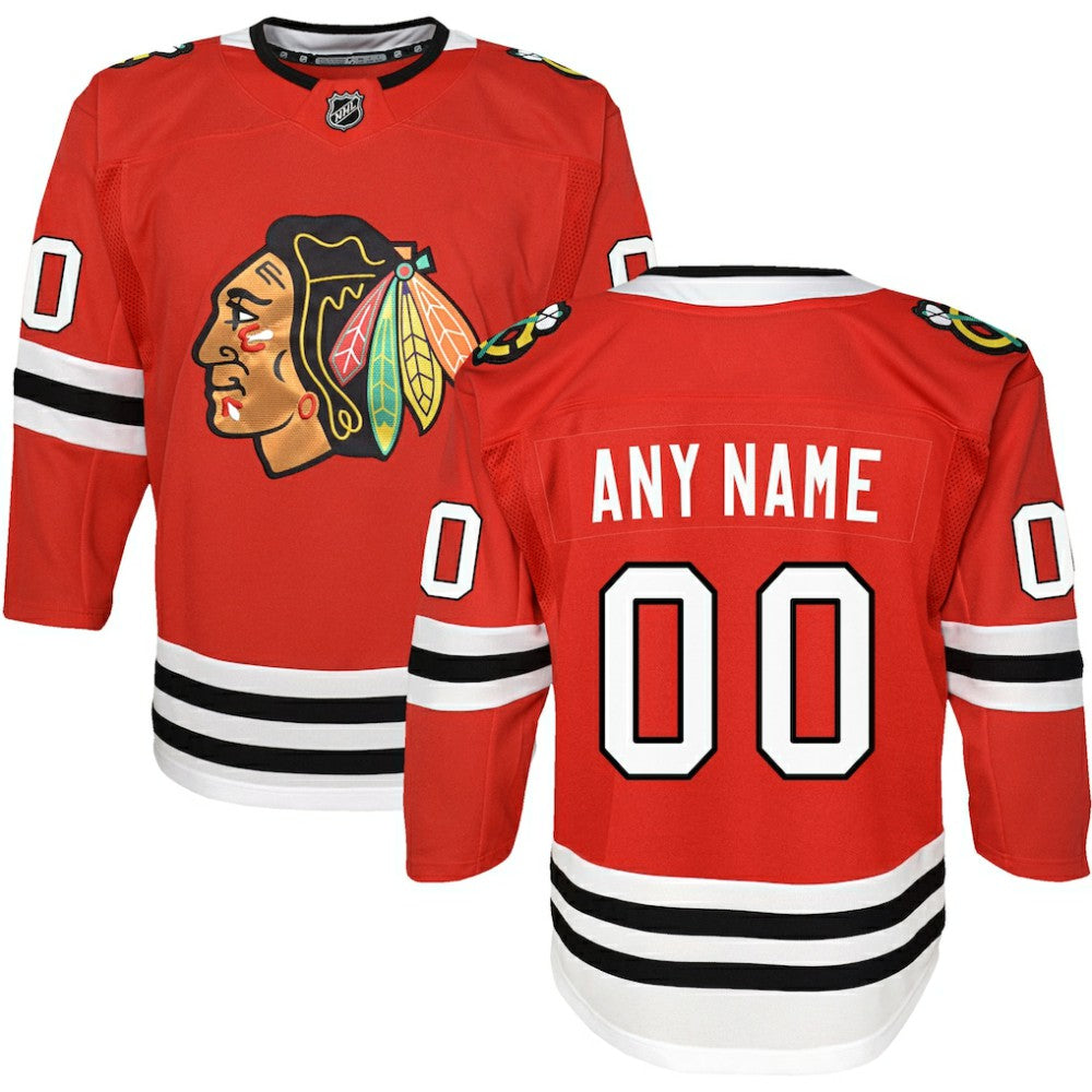 Chicago Blackhawks Youth Premier Custom Jersey - Red | NHL Jerseys