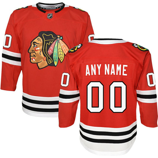 Chicago Blackhawks Youth Premier Custom Jersey - Red | NHL Jerseys