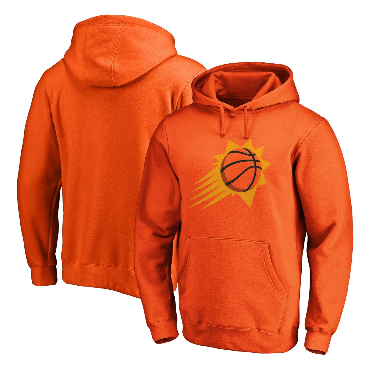 Fanatics - Phoenix Suns Icon Primary Logo Fitted Pullover Hoodie - Orange