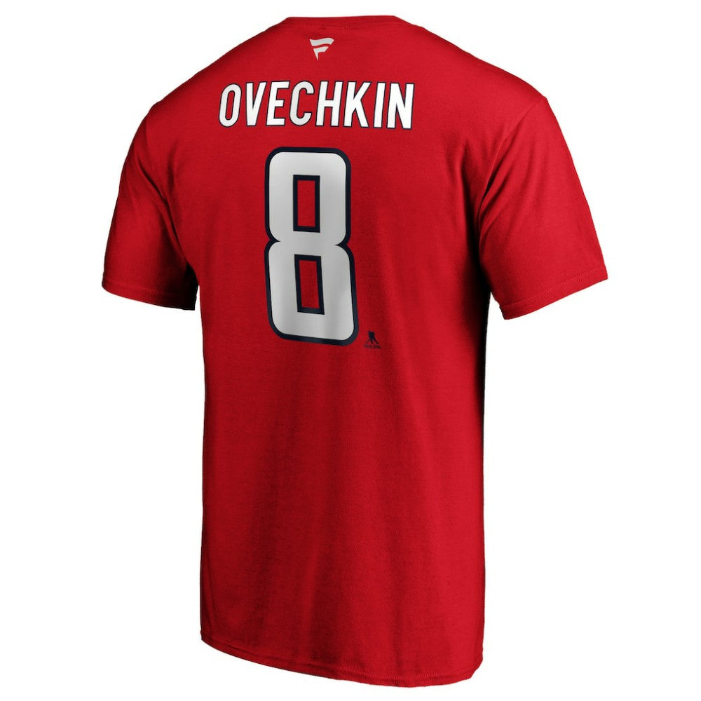 Alexander Ovechkin Washington Capitals Fanatics Authentic Stack Player Name & Number T-Shirt Red