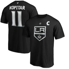 Anze Kopitar Los Angeles Kings - Fanatics Authentic Stack Player Name & Number T-Shirt Black