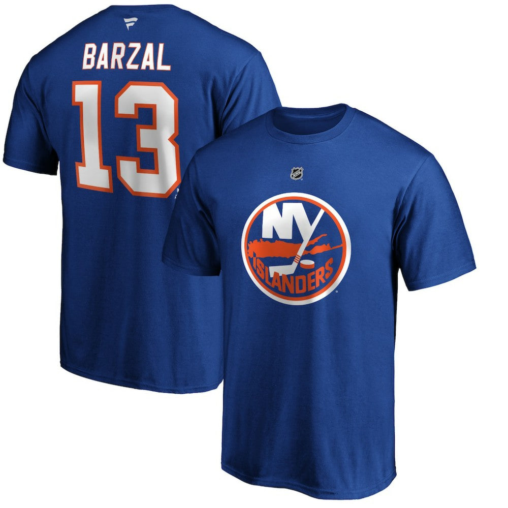 Mathew Barzal New York Islanders - Fanatics Authentic Stack Player Name & Number T-Shirt Royal