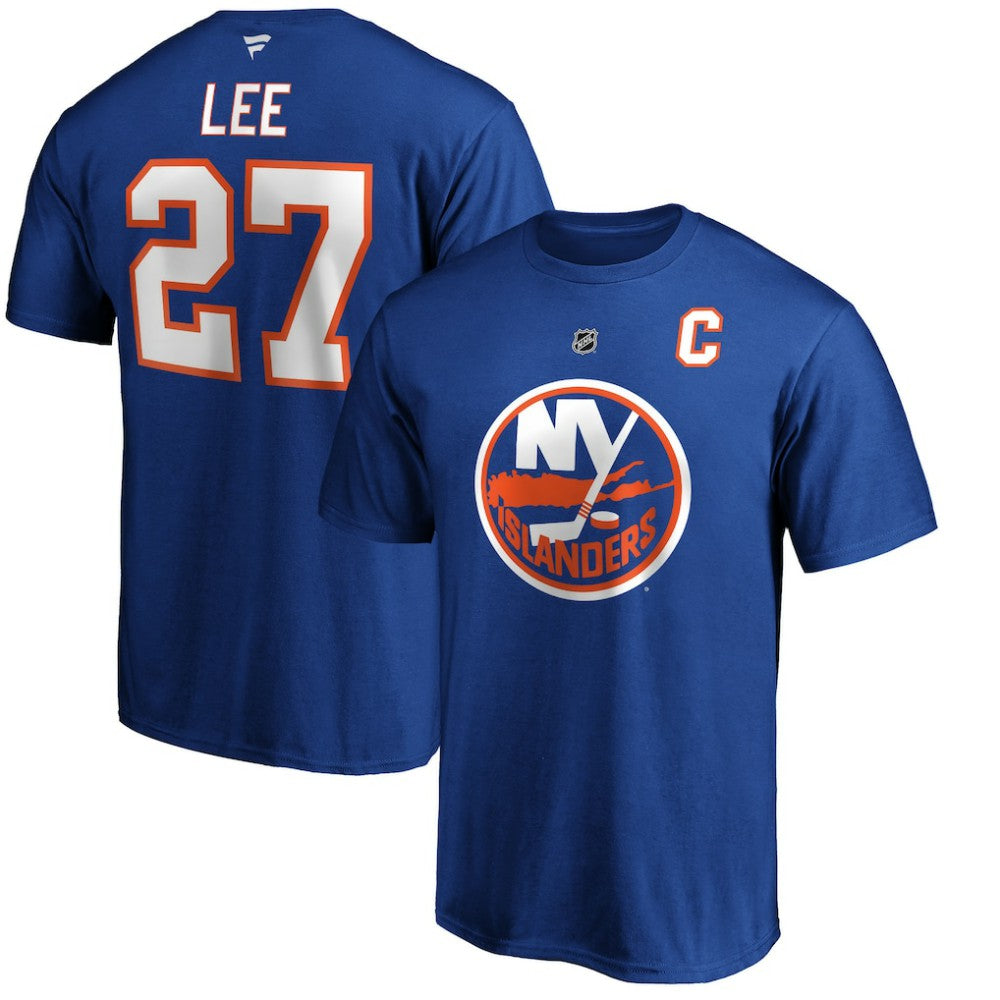 Anders Lee New York Islanders - Fanatics Authentic Stack Player Name & Number T-Shirt Royal