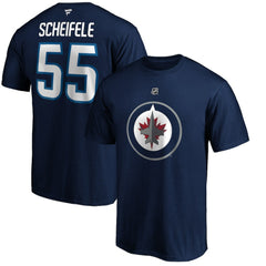 Mark Scheifele Winnipeg Jets - Fanatics Authentic Stack Name & Number Team T-Shirt Navy
