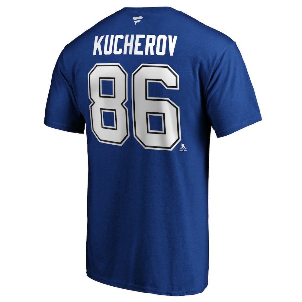 Nikita Kucherov Tampa Bay Lightning - Fanatics Authentic Stack Player Name & Number T-Shirt Blue