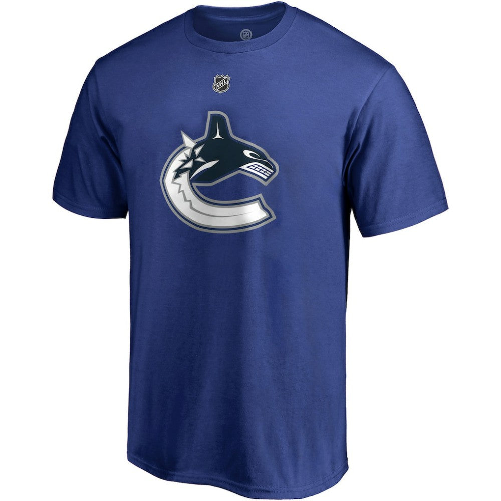Brock Boeser Vancouver Canucks - Fanatics Authentic Stack Player Name & Number T-Shirt Blue
