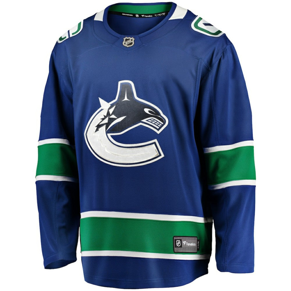 Vancouver Canucks Fanatics Home Team Breakaway Jersey - Blue | NHL Jerseys