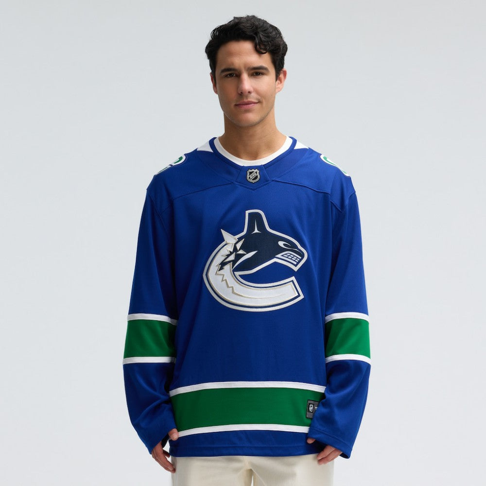 Vancouver Canucks Fanatics Home Team Breakaway Jersey - Blue | NHL Jerseys