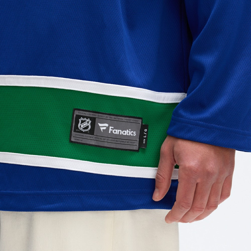 Vancouver Canucks Fanatics Home Team Breakaway Jersey - Blue | NHL Jerseys
