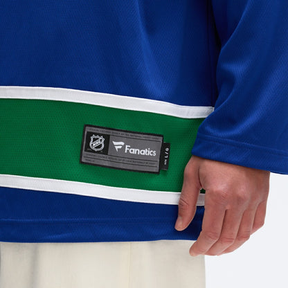 Vancouver Canucks Fanatics Home Team Breakaway Jersey - Blue | NHL Jerseys