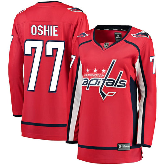 TJ Oshie Washington Capitals Fanatics Women's Breakaway Player Jersey - Red | NHL Jerseys