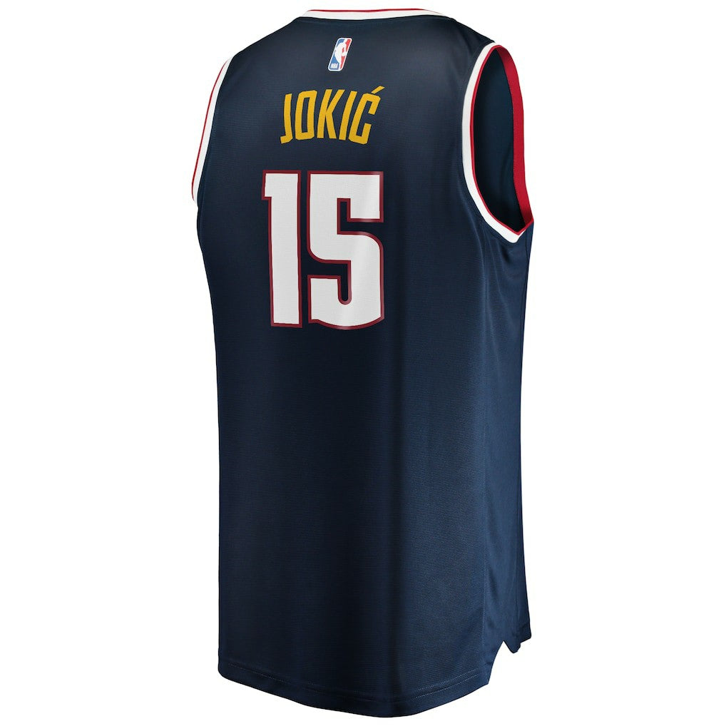 Nikola Jokic Denver Nuggets Fast Break Player Jersey sale - Icon Editi- Navy | NBA Jerseys