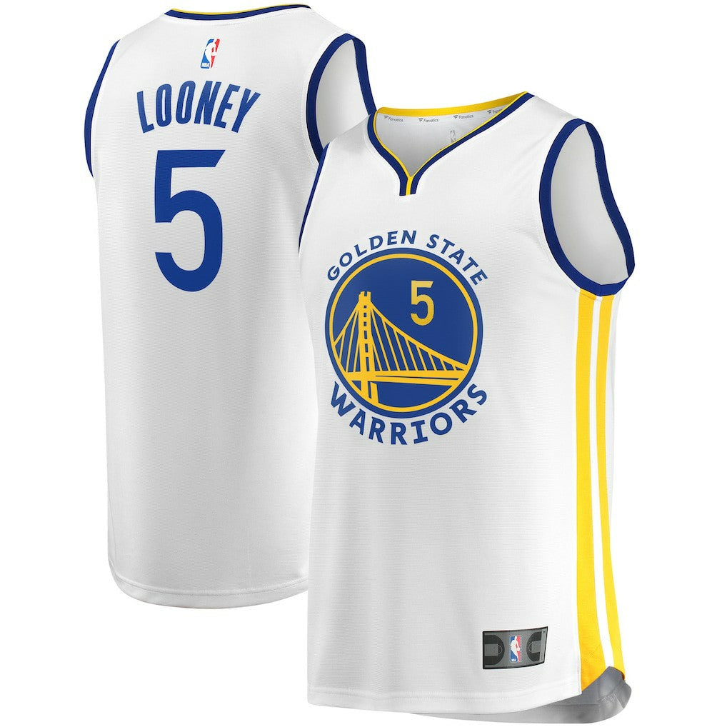 Fanatics - Kevon Looney Golden State Warriors Fast Break Player Replica Jersey - Association Editi- White