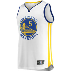Fanatics - Kevon Looney Golden State Warriors Fast Break Player Replica Jersey - Association Editi- White