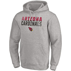 Arizona Cardinals Fade Out Fitted Pullover Hoodie Heather Gray - Fanatics
