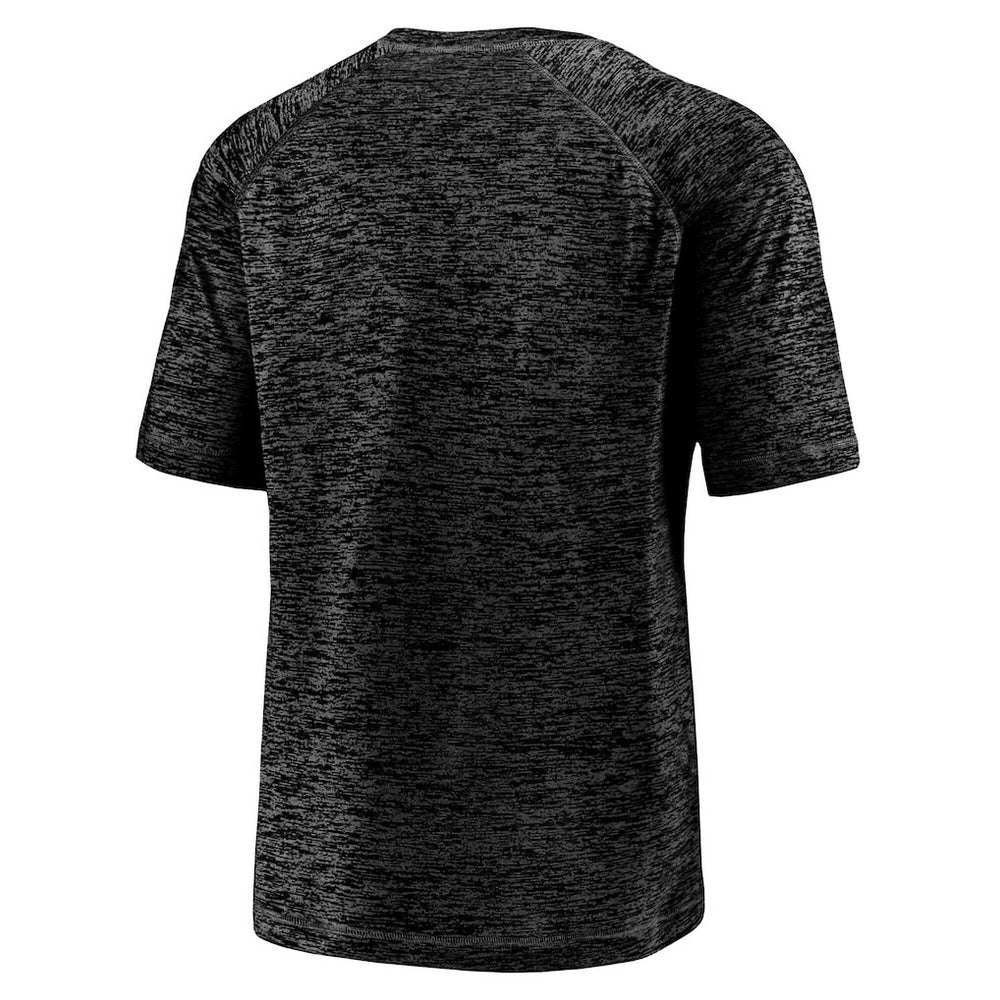 Carolina Panthers Nickname Wordmark Raglan Space Dye T-Shirt Black - Fanatics