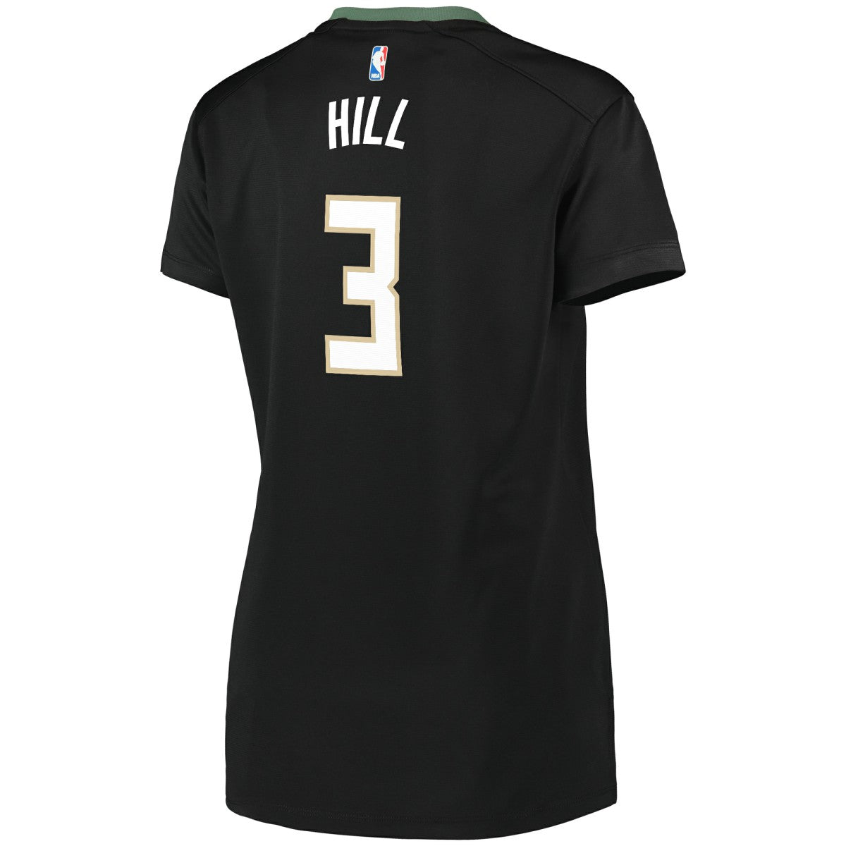 Fanatics - George Hill Milwaukee Bucks Women's Fast Break Replica Player Jersey - Statement Edition - Black