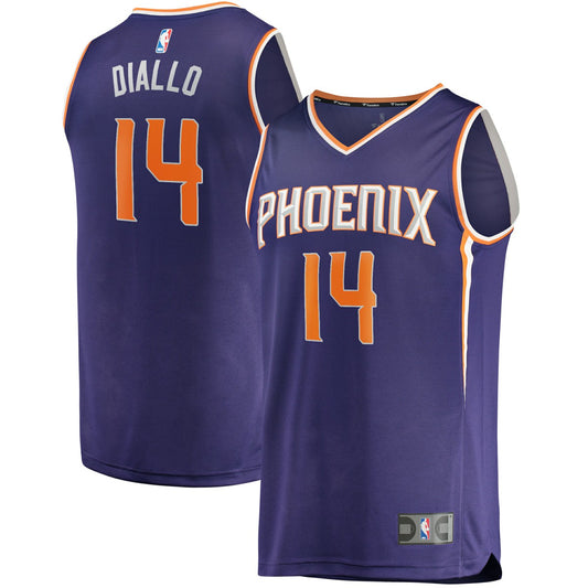 Cheick Diallo Phoenix Suns Youth Fast Break Replica Player Jersey - Icon Edition - Purple | NBA Jerseys