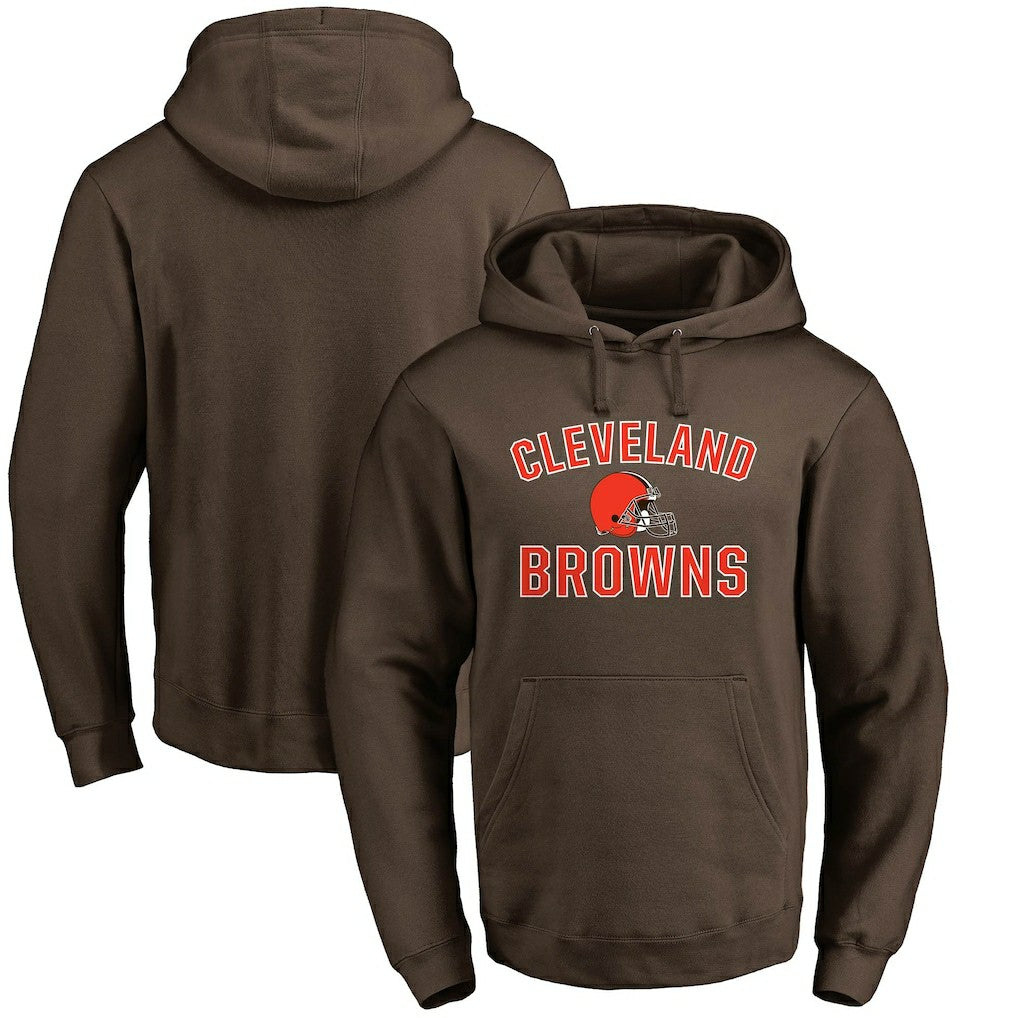 Cleveland Browns Victory Arch Team Fitted Pullover Hoodie Brown - Fanatics