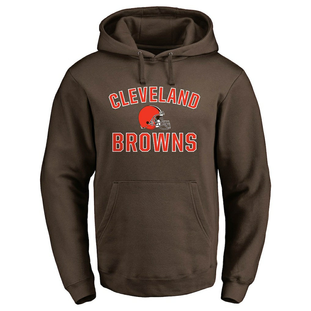Cleveland Browns Victory Arch Team Fitted Pullover Hoodie Brown - Fanatics
