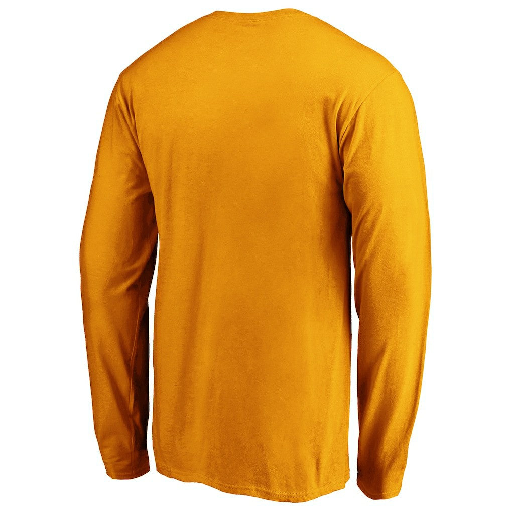 Pittsburgh Steelers Primary Logo Long Sleeve T-Shirt Gold - Fanatics