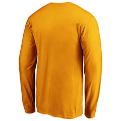 Pittsburgh Steelers Primary Logo Long Sleeve T-Shirt Gold - Fanatics